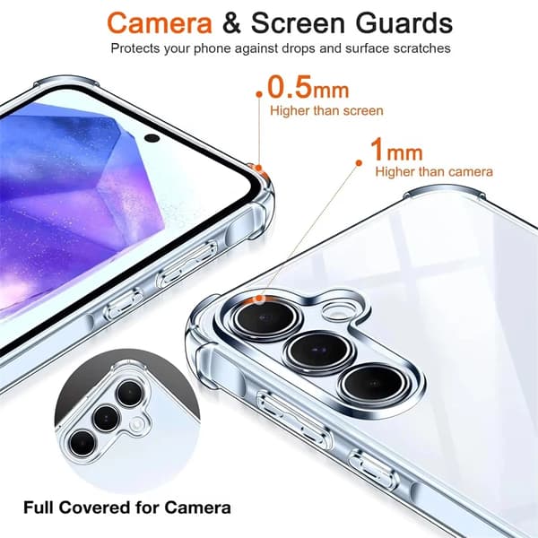Samsung Galaxy A Series Clear Protective Phone Case[JUN] A36 5G Clear