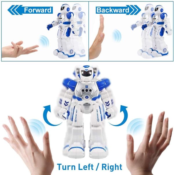 Gestkontroll Smart Robot Leke for Barn, Programmerbar Dansende RC Robot Kit[JUN]