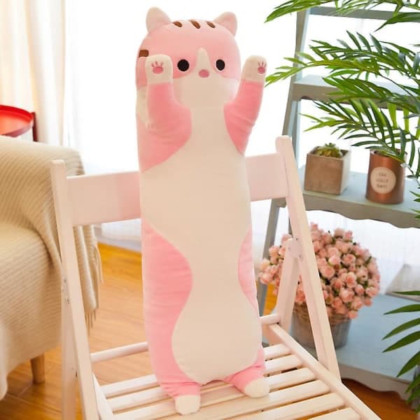 Yndig Kat Plys Pude Legetøj til Børn, Pink 50cm[JUN] 50cm Pink