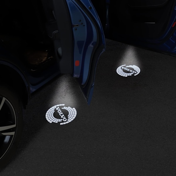 2 auton oven tervetuliaisvalot Volvo XC90 XC60 XC40 S90 S60 V90 V60 LED-logoprojektorille (tyyppi A -logo)