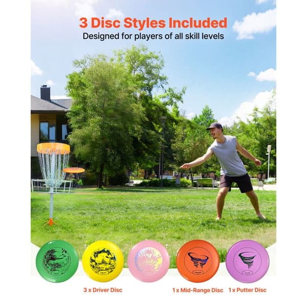 Discgolfsæt - DUOKU - 6 Discs - TPE - Letvægt - Til Begyndere og Erfarne