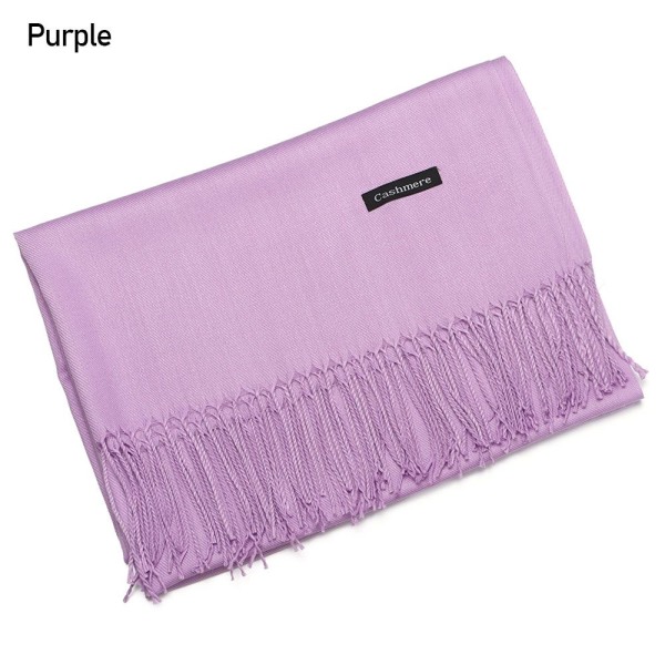 Cashmere-sjal LILA purple