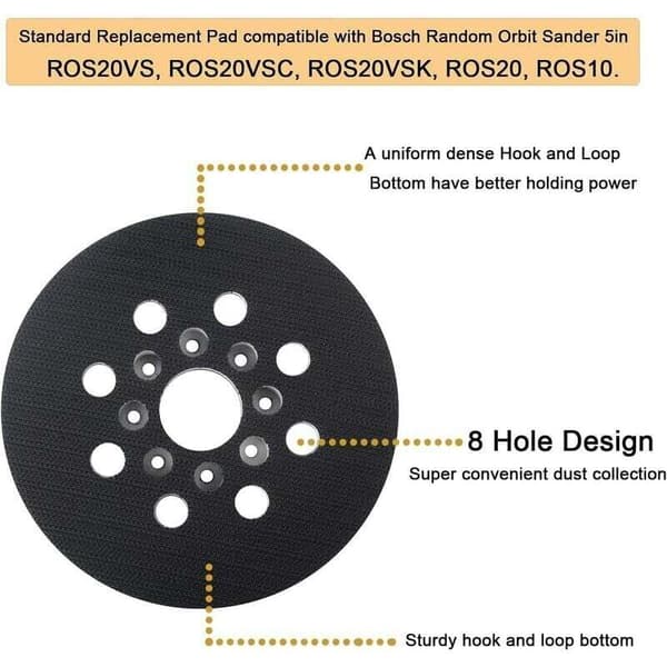 125 mm slippapper för Bosch & Skil slipmaskiner, 2-pack