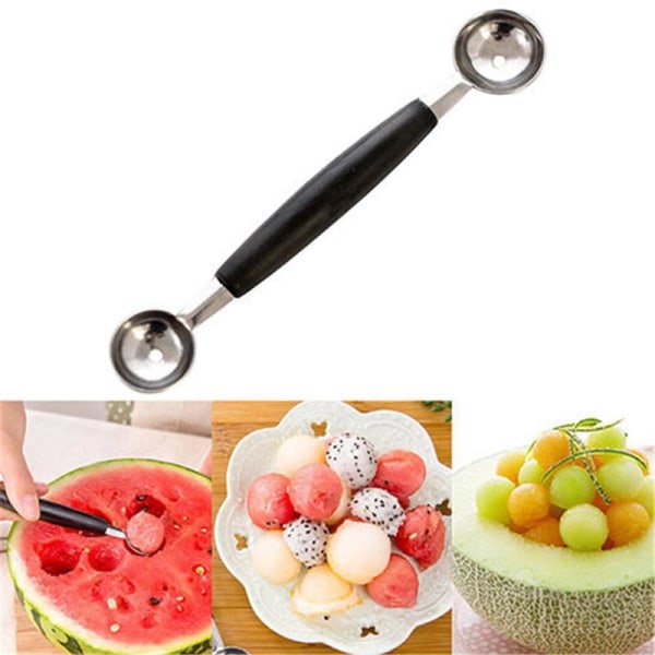 Dubbelhuvud / spade melon spade, rostfritt vattenmelon spade