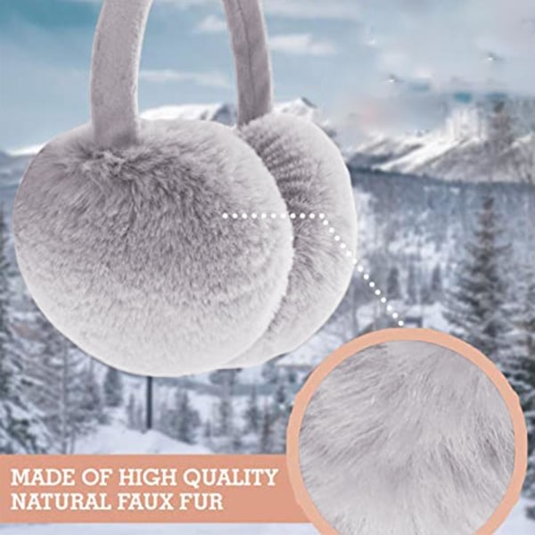 Foldbare ørevarmere for menn og kvinner for å holde varmen om vinteren,