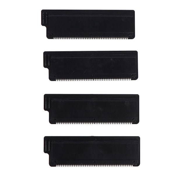 4x Skiftbare Blader for Ryggbarbering, Hårfjerner Razor Reservedeler