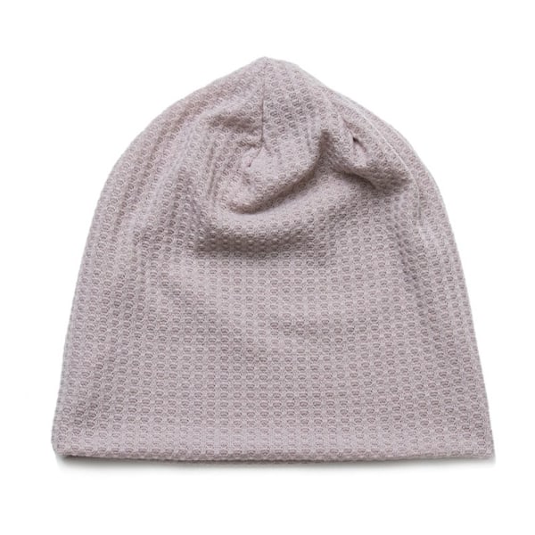 Dam Höst Vinter Stickad Beanie Hatt Casual Varma Mössor pink