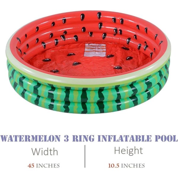 Plaskbassäng, barnpool, uppblåsbar pool, vattenpool på sommaren, 115 cm pitballpool