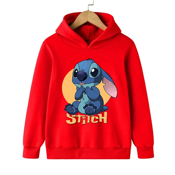 Rolig 90'er Jul Stitch Hoodie Børnetøj Cartoon Tøj Piger Drenge Lilo og Stitch Trøje Hoodie Baby Casual Top 59009 59009 59009 120CM