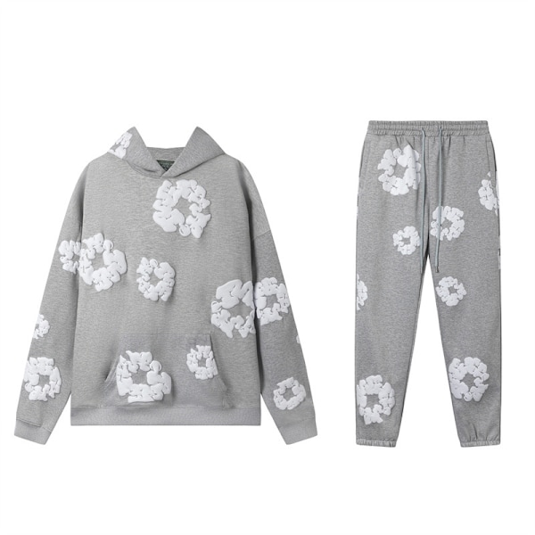 DENIM TEARS Kapok-skumtryckt amerikansk partröja hoodie sweatpants casual suit trendig herr ins M