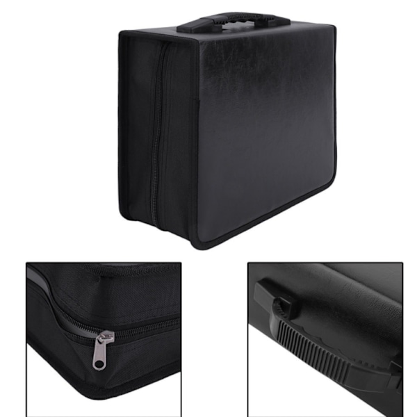400 stk. high-end PU-simulationslæder CD-etui, DVD-opbevaringsetui,