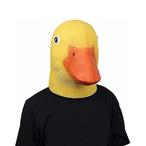 Ande Maske Halloween Dyr Deluxe Maske Latex Tema Gul Med Maske