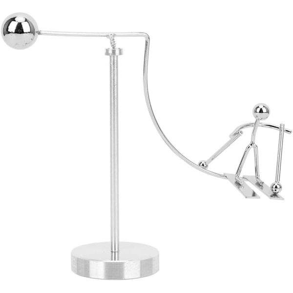 Newtons Pendul Vugge Balance Bold Newtons Vugge Pendul Skrivebordsornament Newton Vugge Balance Bold til Hjemmekontor Skrivebordsdekor (Ski)