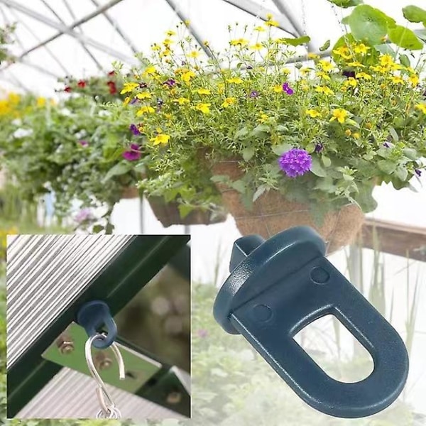 Drivhusklemmer Sæt med 50 med Ekstra Stærkt Greb og Øjer - Den Bedste Espalier og Planteholder til Dit Drivhus - Drivhustilbehør
