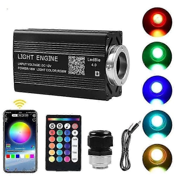 500 Pcs Fiber Optic Car Home Decoration Star Light Kit Ceiling Lights Remote Control