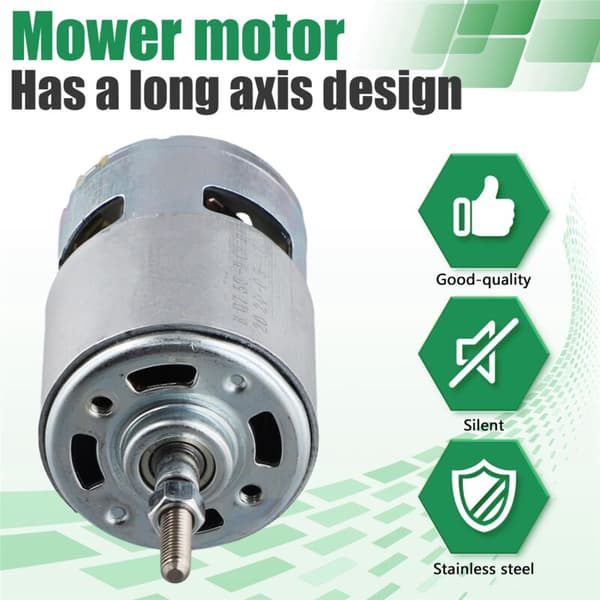 755 DC-motor til 21V græstrimmer med lang aksel til effektiv ukrudtsklipning
