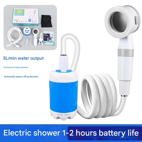 Bærbar Camping Brusepumpe - Justerbar Strømning til Udendørs Brug[JUN]