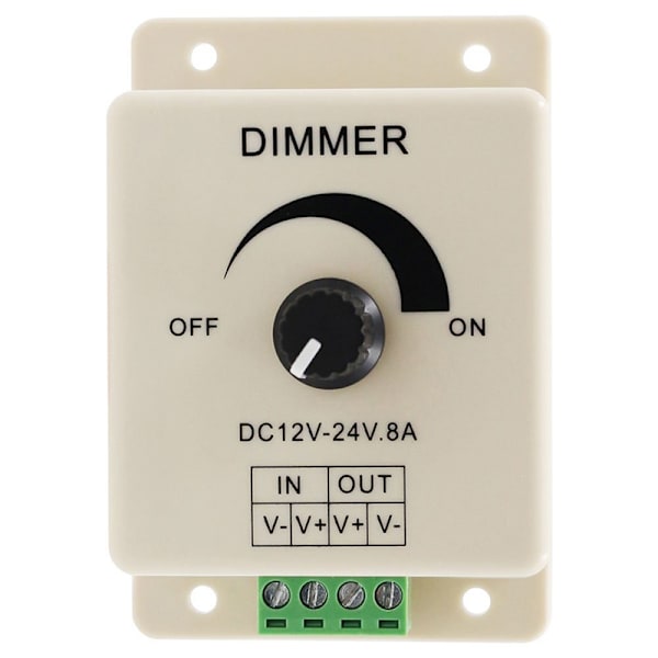 Led manuell dimmer / monokrom dimmer 12V 8A monokrom dimmer