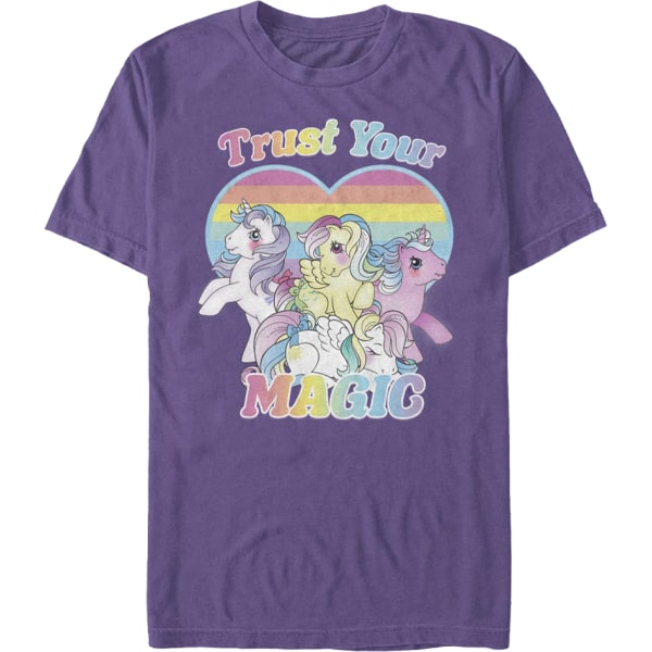 Tro på din magiska regnbåge färgar My Little Pony T-shirt XXXL