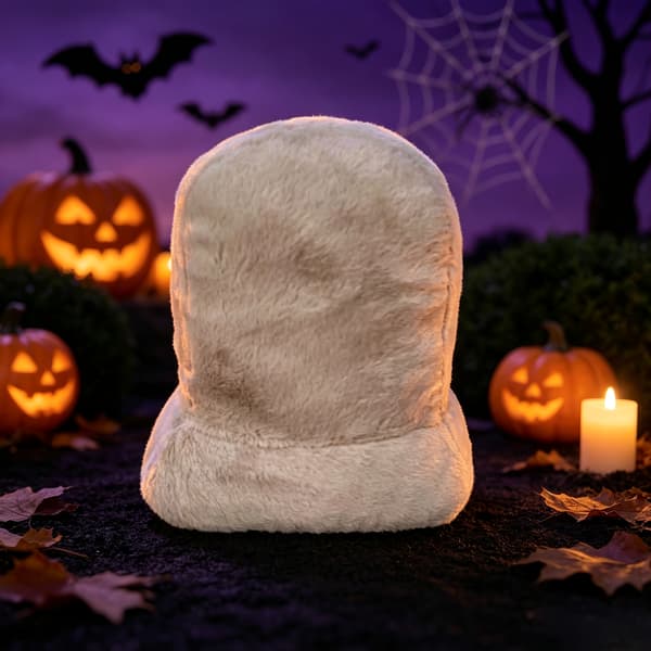 Gravstensdesign Plyschleksak Läskig Skräckdocka Halloween-dekoration Brown