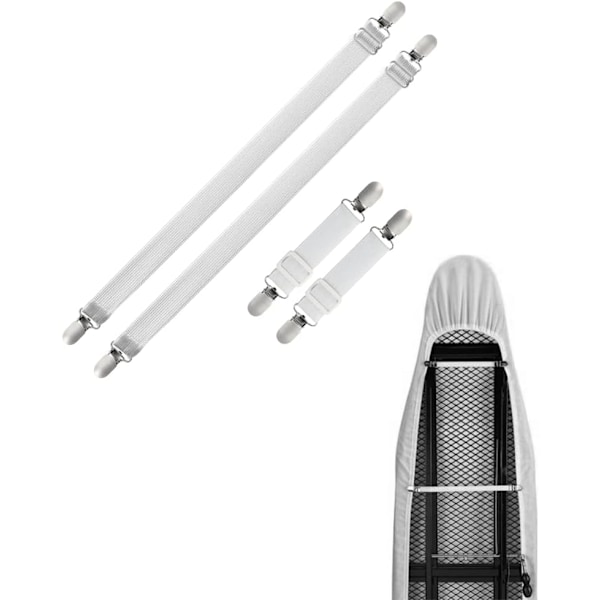 Elastiskt lakanband, justerbar fästrem