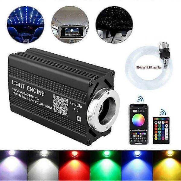 500 Pcs Fiber Optic Car Home Decoration Star Light Kit Ceiling Lights Remote Control