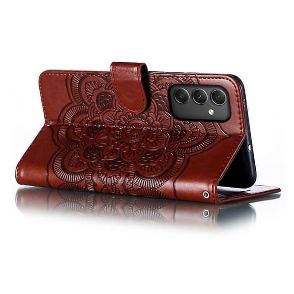 Samsung Galaxy A56 5G PU Læder Mandala Wallet Case - Brun[JUN] Multicolor Brown
