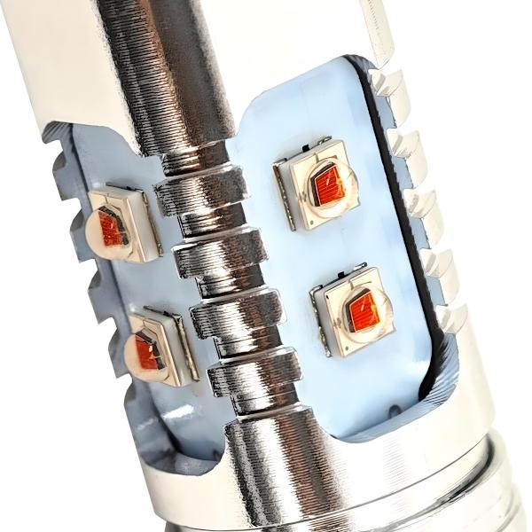 2 kpl PW24W LED-lamppu 12-24V CANBUS oranssi punaisiin sävyihin