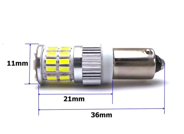 2st H6W LED-lampor BAX9S 12-24V CANBUS vit stark 700lm