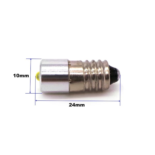 2 kpl E10 LED-lamppu 4-24V CREE 400lm