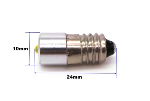 2 st E10 LED-lampa 4-24V CREE 400lm
