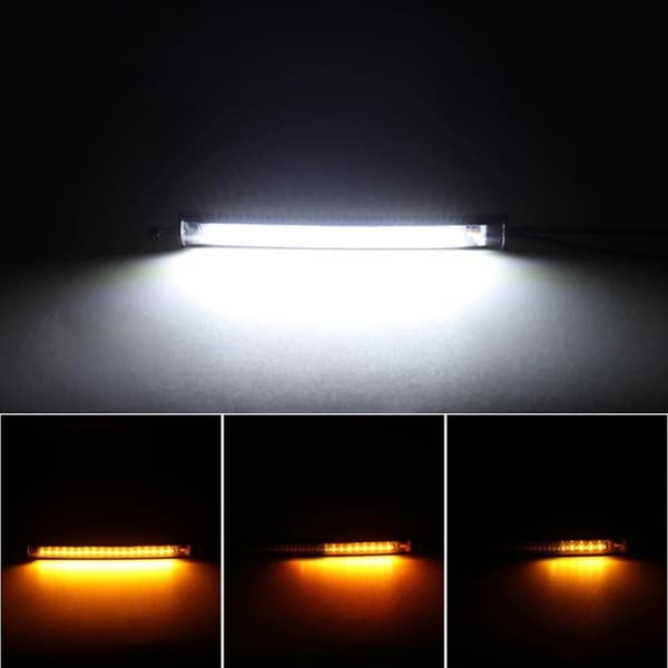 DRL FLEX LED-varningsljus + dynamiska blinkers för motorcykel