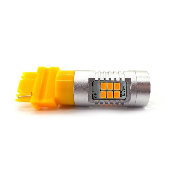 2 kpl P27W LED-lamppu 3156 12-24V 1600lm CANBUS oranssi