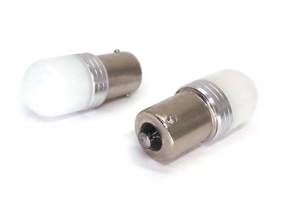 2 kpl LED-lamppu BA15S, P21W 12-24V CANBUS punainen