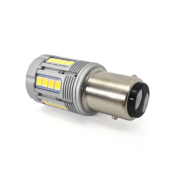 2 kpl P21/5W LED BAY15D 12-24V lamppu ilman virhettä 3000lm valkoinen