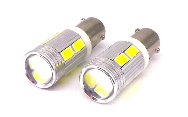 2 st LED-lampor BAX9S H6W 12V 400lm CANBUS