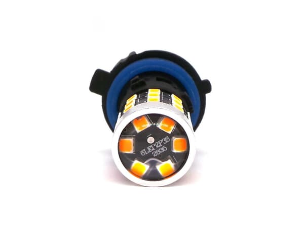 2 kpl HP24W LED-lamppu 12-24V CANBUS-virtaa Oranssi
