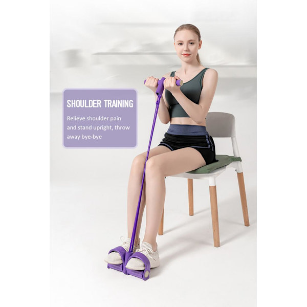 Leg Exerciser för ben-, mag-, lår- och armträning, gul-svart