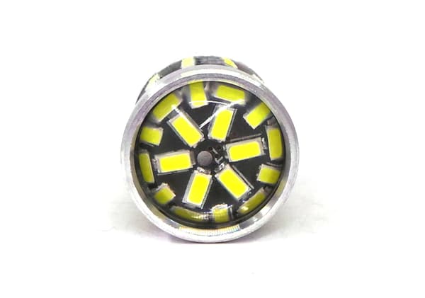 2 st LED-lampor BA15S, P21W 12-24V CANBUS 1500lm vit lins