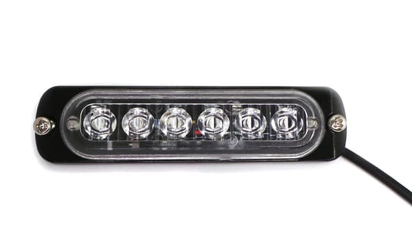 Stroboskopblinkande sidoljus 6 LED 12V-24V, blå
