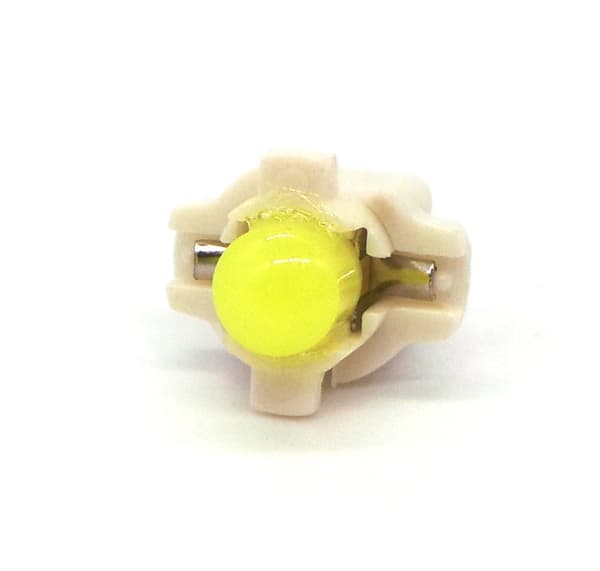6 st LED-lampor 0,25W B8.5 COB 12V Vit
