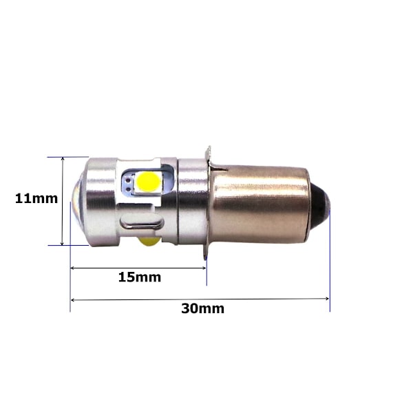 2 kpl LED-lamppu PX13.5, P13, P13.5s 10-30V taskulamppuihin