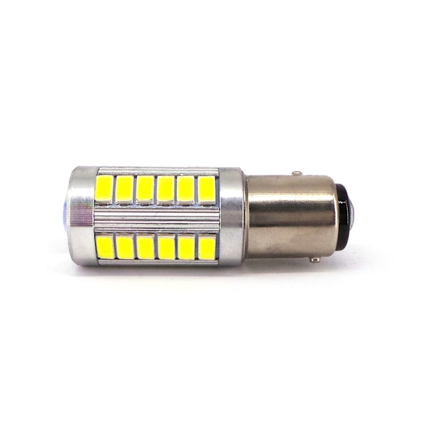 2kpl P21/5W LED BAY15D 12-18V 1000lm CANBUS polttimo ilman napaisuutta valkoinen