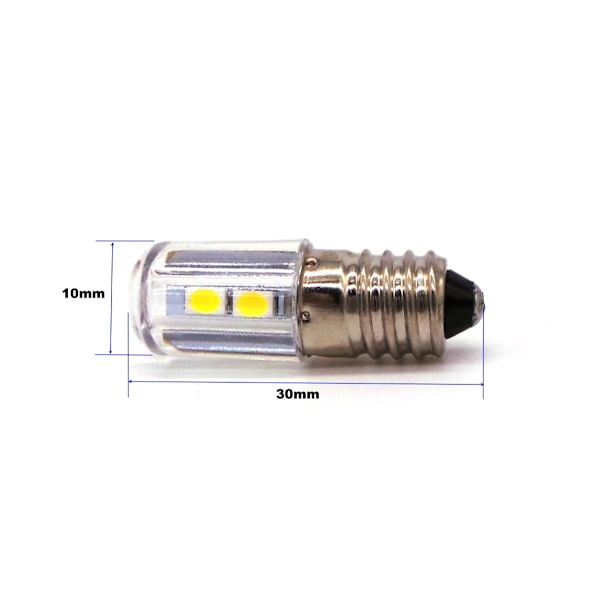 6 kpl LED-lamppu E10 6V 4W 300lm