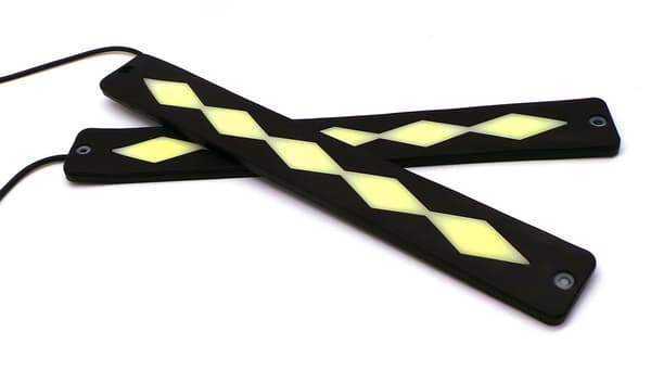 2 stycken flexibla dagsljus DRL COB LED 25W Ny