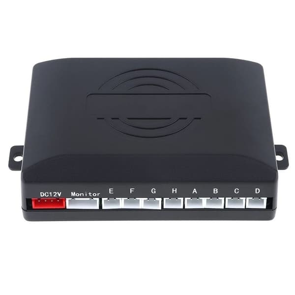 8 parkeringssensorer, 4 fram - 4 bak, display, 12V kontrollpanel - kit