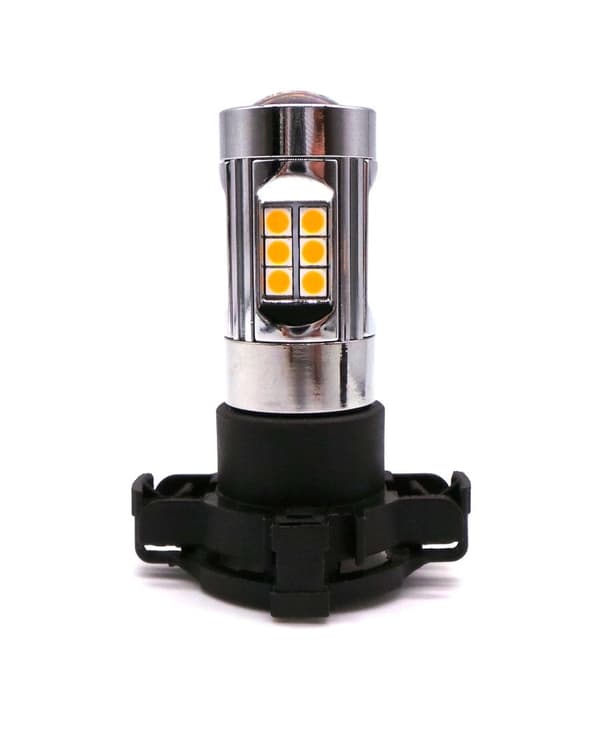 2 st LED-lampor PY24W 12V CANBUS stark orange
