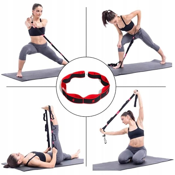 Gymnastikgummi för stretching Övningsband - Röd