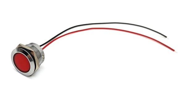 2 kpl LED kojelaudan valo 22mm värit Punainen