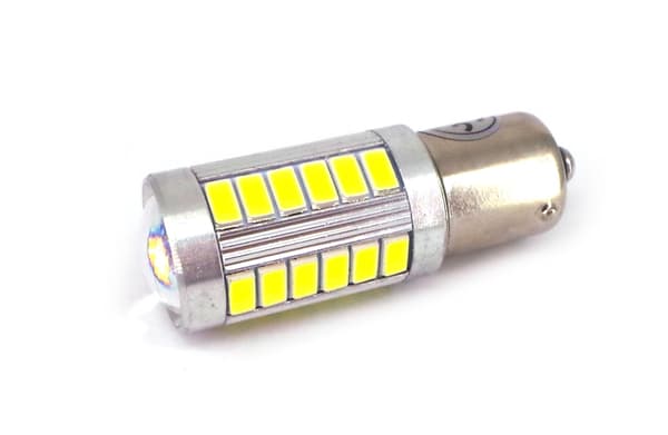 2 kpl LED-lamppu BA15S P21W 12-24V 1300lm CANBUS